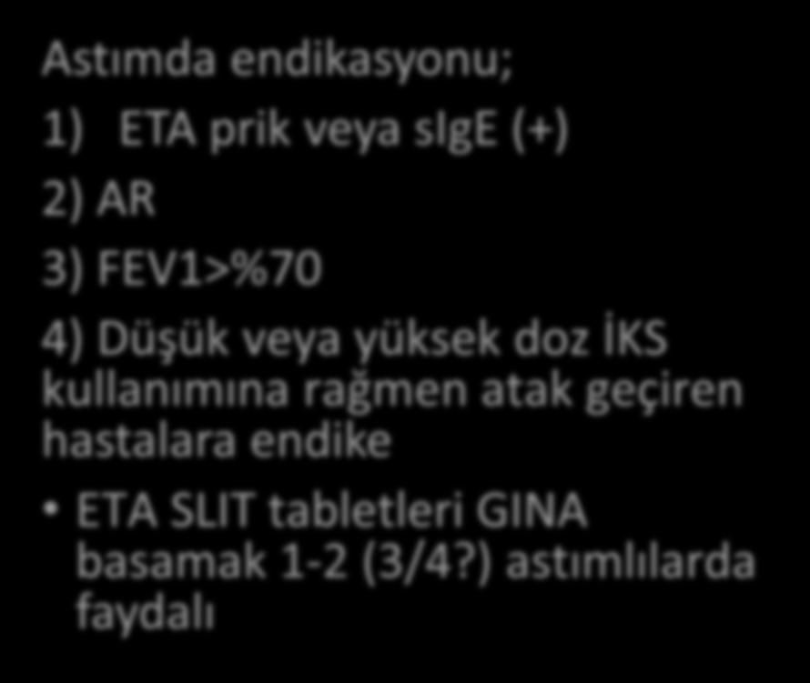 AA da Ev tozu akarı SLIT?