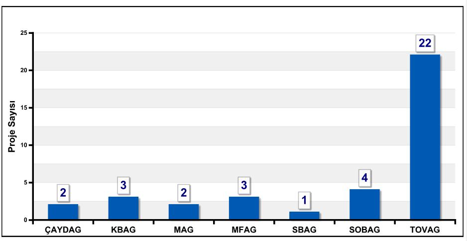 Iğdır Üniversitesi Tarafından Önerilen Projelerin Grup Bazlı Dağılımı (2009-2017) *