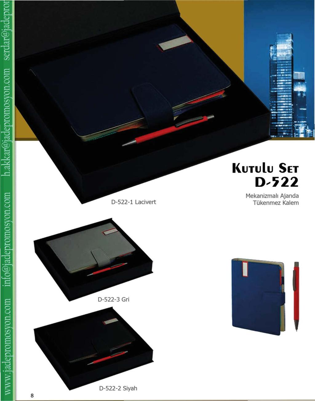 KuTulu SET D--~22 D-522-1 Lacivert Mekanizmall