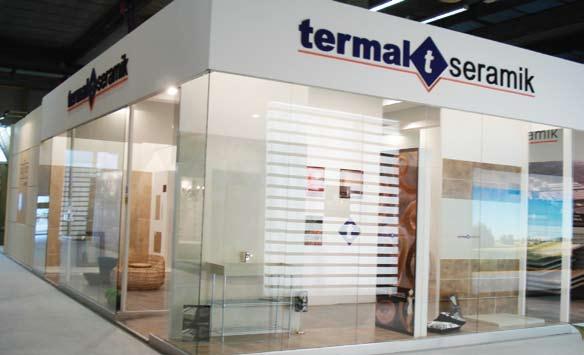 Termal Seramik en son trenleri takip eden ürünleriyle Cersaie deydi Termal Seramik was at Cersaie with its products following the latest trends Termal Seramik, 120 m2 lik fuar standı ve ürünleri ile