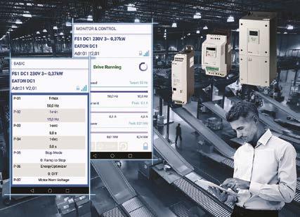 ENDÜSTRİ OTOMASYON Eaton ın Yeni Drivesconnect Uygulamasıyla Hız Kontrol Cihazlarının Mobil Olarak Parametrelendirilmesi ÜRÜNLER Bluetooth veya modern Yakın Alan İletişimi (NFC) standandardı yoluyla,