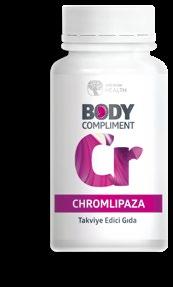 120 kapsül 403729 41 TL CHROMLIPAZA KROM VE BİTKELER İÇEREN TAKVİYE EDİCİ GIDA Normal makro besin öğeleri metabolizmasına katkı Krom normal makro besin öğeleri metabolizmasına katkıda bulunur.