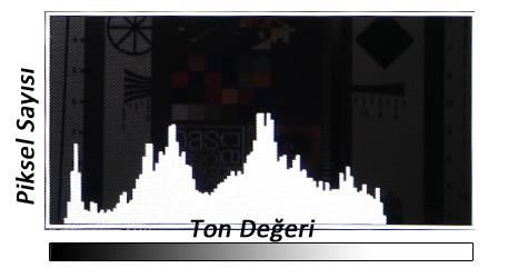 Histogram: Renk dağılım sıklığı grafiği Bir