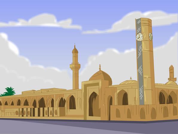 Ebu Hanife Cami Irak Bağdat taki en önemli camilerden biridir. 1066 yılında yapılmıştır. Ebu Hanife nin mezarının etrafına inşa edilmiştir.