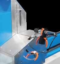 accurate positioning system by servo motor Automatic tilt movement of the saw heads to 45 and 90 Angles, between 45 and