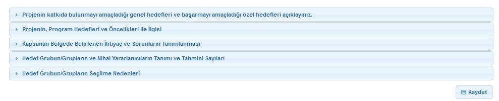 KAYS-PFD YE PROJE TEKLİF GİRİŞİ PROJE AYRINTISI-AMAÇ VE GEREKÇELENDİRME Proje Genel Bilgileri