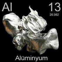 ALÜMİNYUM Alüminyum gümüşümsü renkte sünek bir metaldir. Atom numarası 13 tür.