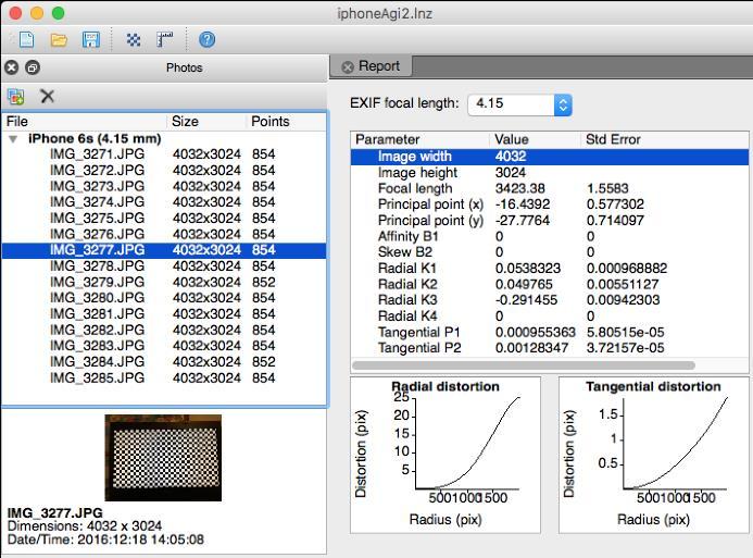 Fotogrametrik değerlendirme yazılımı olan 3DF Zephyr, kamera kalibrasyonu aracı da sunmaktadır.