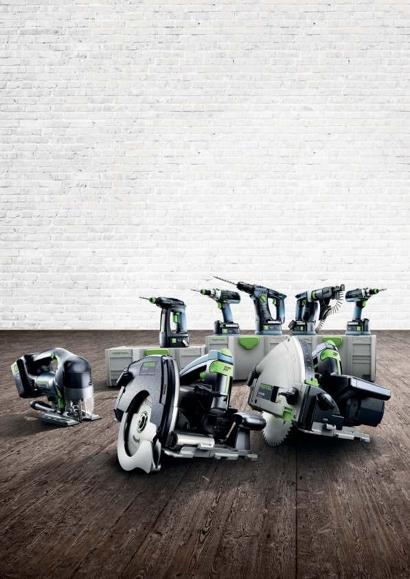 Systém Festool 18 V Maximálny výkon