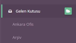 Yenile: İlgili klasördeki yeni ileti alımını günceller. Okundu olarak işaretle: Listelenen iletilerden seçilen bir veya daha fazla iletinin okundu olarak işaretlenmesini sağlar.