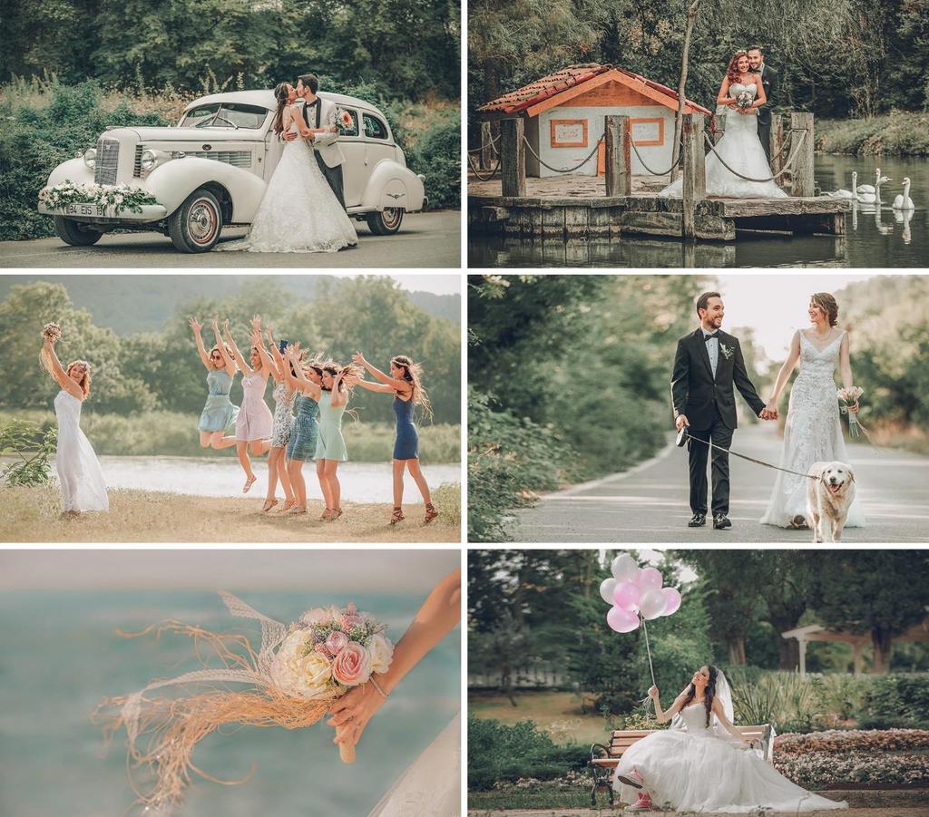 Dış Çekim / Gelin Damat Save The Date / Trash Day Trash The Dress / Nişan Fotoğraf 1 Saat Tek mekanda 1 saatlik fotoğraf çekimi 20 adet düzenlenmiş fotoğraf 1150 TL