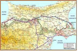 Ulaşım 6.0.9 Tarih içinde Kıbrıs adasına bakıldığında, 20. yüzyılın ilk yarısında adada bir demiryolu hattının olduğu ve bu hattın Gazimağusa Lefkoşa - Güzelyurt omurgasında faaliyet görülmektedir.