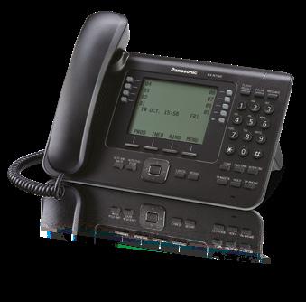 Tüm özellikler yüklenmiş haldeki KX-NT500 Serisi IP telefonların kullanımı ancak bu kadar kolay olabilir.