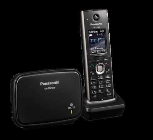 KX-TGP/TPA SERİSİ SIP Kablosuz Telefon Sistemi KX-TGP600 Kalite önemli, maliyet düşürme de dikkate alınması gereken bir konu olduğunda, Panasonic'in KX-TGP600 Akıllı IP kablosuz DECT telefon