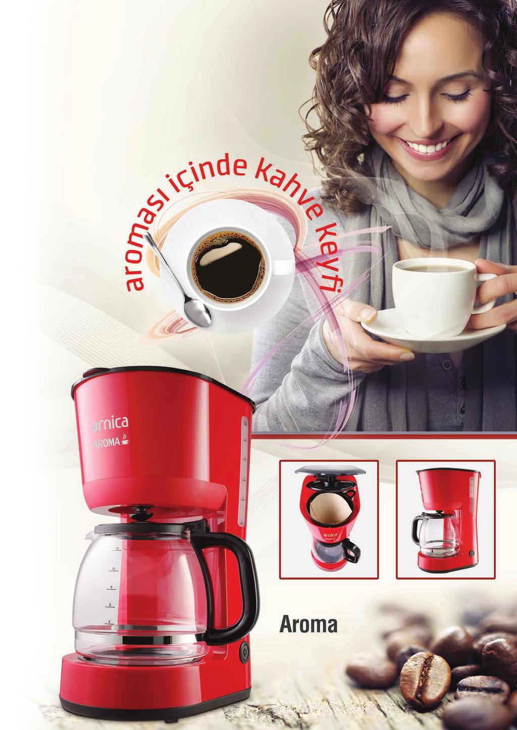 DemliStil Otomatik Çay Makinesi Aroma Filtre Kahve Makinesi IH33142 IH33141 IH36160 İkili Isıtma