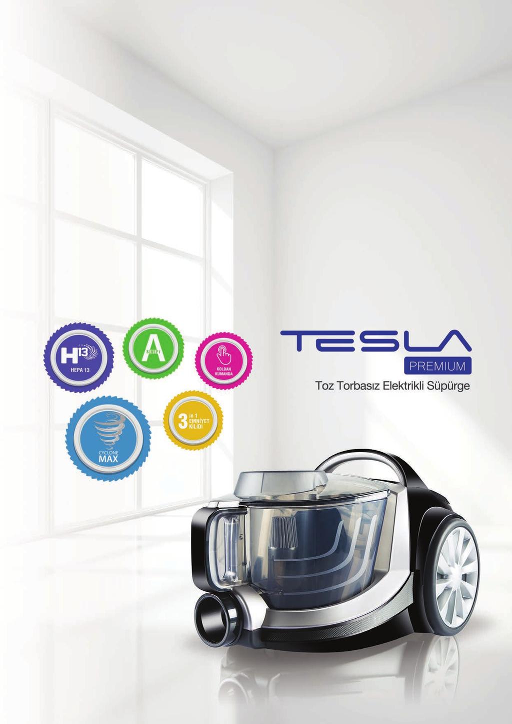Tesla Premium Toz Torbasız Elektrikli Süpürge ET14320 Tesla Toz
