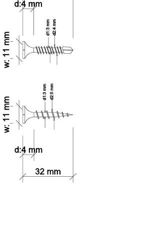 1000 30 1000 adet / kutu 93,55 TL / kutu Drillex hard Matkap uçlu vida Dış cephe levhalarının (BoardeX ve PermaBase) 2 et kalınlığına kadar olan profillere sabitlenmesinde kullanılan korozyona