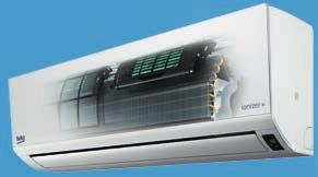 Akıllı çalışma sistemi Sağlıklı nem alma Gizli gösterge Otomatik hava sirkülasyonu Hızlı soğutma (Auto Swing) Hızlı ısıtma R410A çevreci gaz Uyku modu 30900 AA / 31200 AA A enerji sınıfı (soğutma)