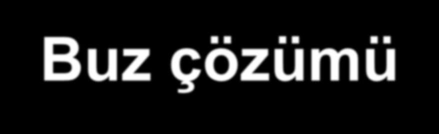 Buz çözümü Çözündürme işleminde önemli kriterler: