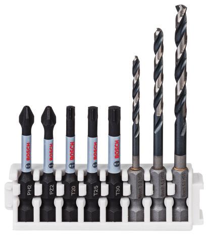 Aksesuarlar 2018 Fiyat Listesi 457 Impact Control vidalama ve delme setleri - Click Toplam uzunluk mm Impact Control HSS/Power Bit 8 li Set PH2 50 2