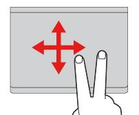 İki parmakla dokunma Bir kısayol menüsünü görüntülemek için iki parmağınızla izleme panelinin herhangi bir yerine dokunun.