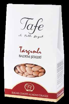 Net:150g Net:400g TARÇINLI BADEM ŞEKERİ SUGAR COATED ALMOND DRAGEE WITH CINNAMON Ürün