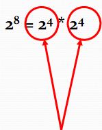 20 Power(2, 8) 2 8 =2*2*2*2*2*2*2*2 Ancak biz bu çözümü iki eşit parçaya