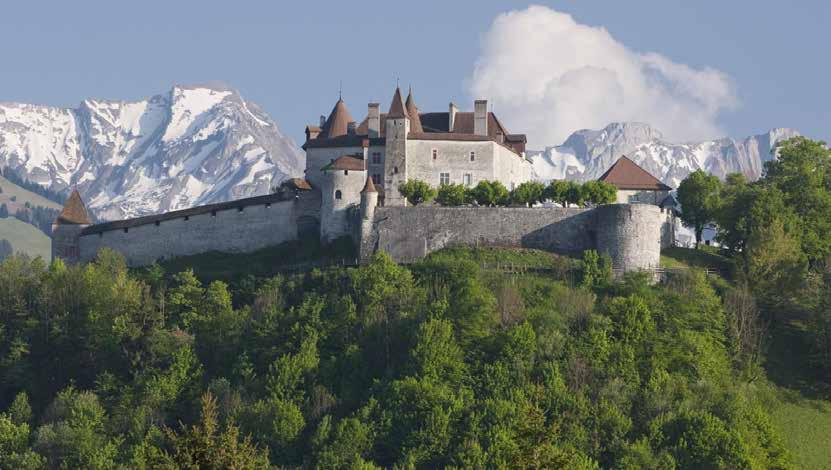 2014 yılında Batı İsviçre nin en güzel köyü seçilen Gruyères, ortaçağ karakterini