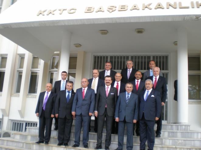 TOBB Başkanı M. Rifat Hisarcıklıoğlu başkanlığındaki Türkiye-AB Karma İstişare Komitesi heyeti KKTC'de toplandı.