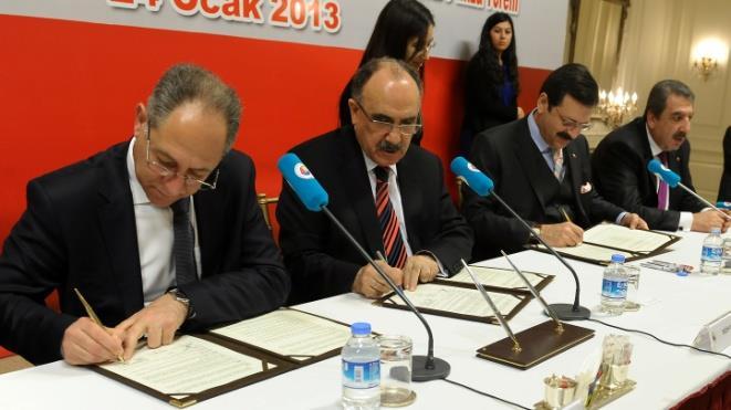 Türk Ticaret Odası (KTTO) Başkanı Dr. Günay Çerkez başkanlığındaki heyet, 13 Kasım 2012 tarihinde TOBB Başkanı M.