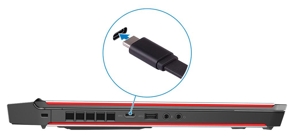 5 Oculus Rift tracker ı bilgisayarınızın sol tarafındaki USB Type-A bağlantı noktasına bağlayın.