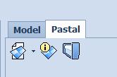 Pastal İşlemleri Model Tasarım sayfasının sol üst kısmından Pastal sekmesi tıklanır.