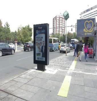 Tandoğan Meydanın da bulunan Vboard umuz, Kızılay Aşti Ankaray hattının Tandoğan