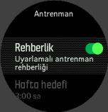 DİKKAT: Hastalanmışsanız, tekrar egzersize başladığınızda antrenman planı kendini yeteri kadar değiştiremeyebilir.