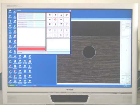 2.3. Görsel ölçme sistemi ve yazılımı Ölçülecek olan parçaların görüntüleri CMOS kamera kullanılarak alınmakta ve IEEE1394(fireWire) portundan bilgisayar ortamına aktarılmaktadır.