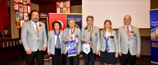 Levent Rotary Kulübümüz Başkanı Türker Karamızrak ve Değerli Eşi Oya nın, Levent Rotary Kulübü Ailemizin sıcak,  Aynı akşam