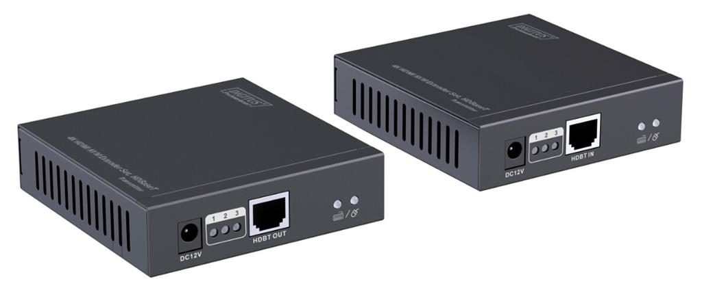 4K HDMI KVM Genişletici Set, HDBaseT Kullanma Kılavuzu DS-55502 Digitus HDMI 4K KVM uzatıcı seti bir verici ünite (yerel konum) ve bir alıcı ünitesinden (uzak konum) oluşur.