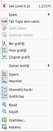 Tek ekranda dilediğiniz kadar grafik penceresini dilediğiniz zaman aralığında açabilirsiniz.