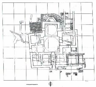 Şekil 1: Darphane, plân. Çizim: H. Ürer-A. Keskin. 1992-2002.