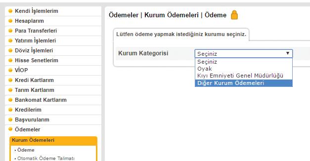 VakıfBank tan ödeme yapmak için Şekil 3-1, Şekil 3-2, Şekil 3-3, Şekil 3-4, Şekil 3-5, Şekil 3-6 da açıklanan adımları izlenmesi gerekmektedir.