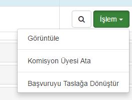 Önbaşvuru durumundaki başvurular için