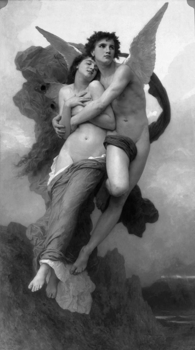 Resim 1. Yunan mitolojisinde aşk tanrısı olan Eros, ruhun kişileştirilmiş hali olan gözleri kapalı Psykhe yi kollarında taşıyor.