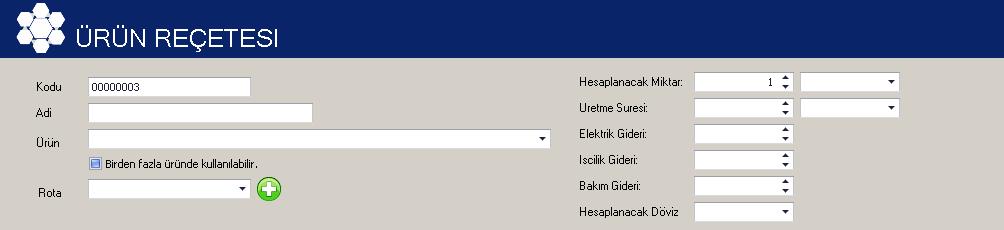 Bu ekrandan ürün için gerekli bilgileri yazınız. Birden fazla üründe kullanılacaksa Birden fazla üründe kullanılabilir seçeneğini seçebilirsiniz.