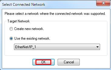 Network > Connect menüsünden açılan pencerede (Select Connect Network Port) aşağıdaki işlemler yapılarak ağdaki aygıtlar
