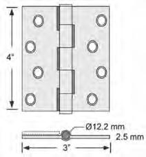 VBH Yaprak Menteşe Z-102x76x2,0mm - Yüzüksüz 15200-6900 VBH Yaprak Menteşe Z-102x76x2,5mm - Yüzüksüz VBH YAPRAK