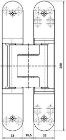 kullanılabilir bakım gerektirmeyen mil yataklı 3D boyutta ayarlanabilir Yatayda: +/-3mm Dikeyde: +/-3mm Derinlikte: +/-1mm Teknik