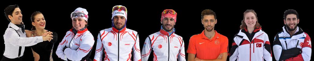 3 ü kadın olmak üzere 8 sporcumuzun Alp Disiplini, Artistik Buz Pateni, Kayakla Atlama ve Kayaklı Koşu dallarında ükemizi