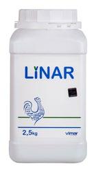 (3) LİNAR %40 Oral Çözelti Tozu Linar %40; Linkozamid grubunda yer alan Linkomisin içerir. Her gr.da 400 mg. Linkomisin baza eşdeğer Linkomisin HCI içerir.