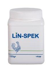 (4) LİN-SPEK Oral Çözelti Tozu Lin-Spek; Linkozamid grubunda yer alan Linkomisin ve Aminoglikozid grubunda yer alan Spektinomisin içerir. 150 g. ilaç 33.3 g.