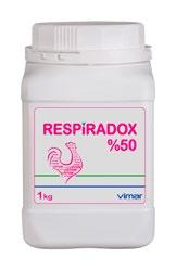 (10) RESPİRADOX %50 Oral Çözelti Tozu Respiradox %50; Tetrasiklin grubunda yer alan Doksisiklin içerir. Her g.da 500 mg. Doksisiklin baza eşdeğer Doksisiklin hiklat içerir.